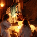 s andělíčkama v betlémské jeskyni